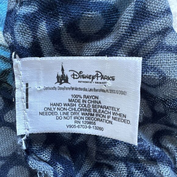 Disney Parks Adults Princess Sheer Scarf Cinderella 100%Rayon - Picture 3 of 5